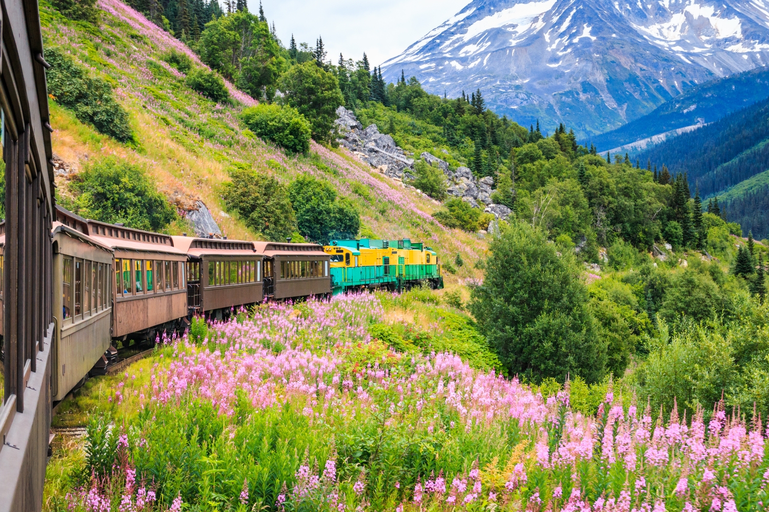 Skagway,,Alaska.,The,Scenic,White,Pass,&,Yukon,Route,Railroad.